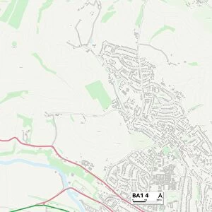 Bath and North East Somerset BA1 4 Map