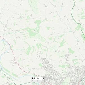 Bath and North East Somerset BA1 9 Map