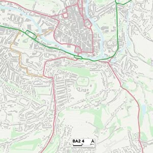 Bath and North East Somerset BA2 4 Map