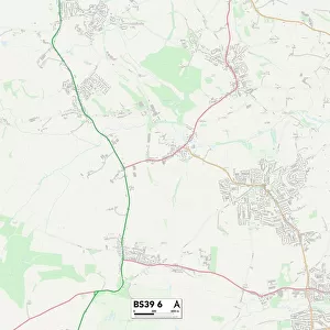 Bath and North East Somerset BS39 6 Map