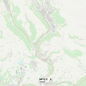 Blaenau Gwent NP13 2 Map