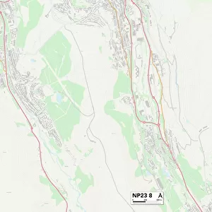 Blaenau Gwent NP23 8 Map