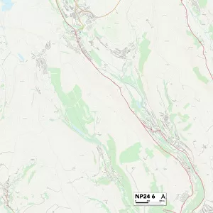 Blaenau Gwent NP24 6 Map