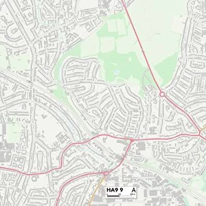 Brent HA9 9 Map