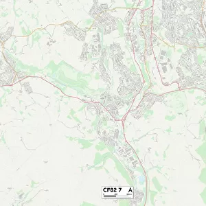 Caerphilly CF82 7 Map