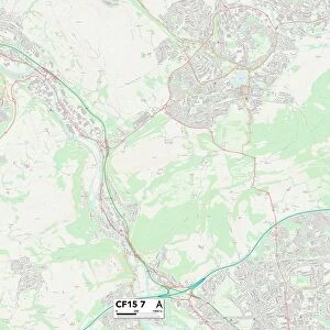 Cardiff CF15 7 Map