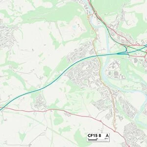 Cardiff CF15 8 Map