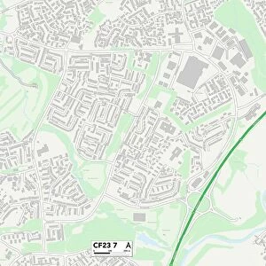 Cardiff CF23 7 Map