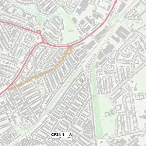Cardiff CF24 1 Map