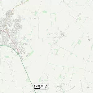 Central Bedfordshire SG18 8 Map
