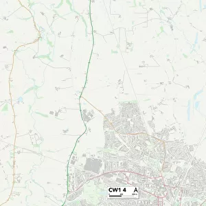Cheshire East CW1 4 Map