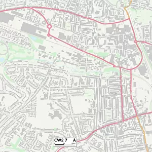 Cheshire East CW2 7 Map