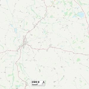 Cheshire East CW3 0 Map