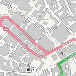 City of London EC3A 7 Map