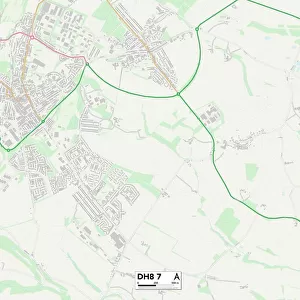 County Durham DH8 7 Map