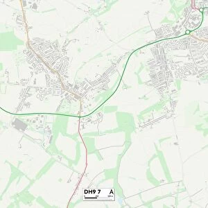 County Durham DH9 7 Map