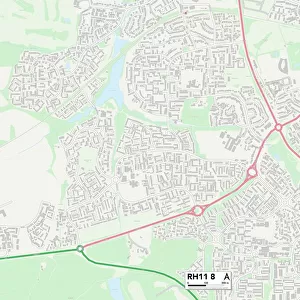 Crawley RH11 8 Map