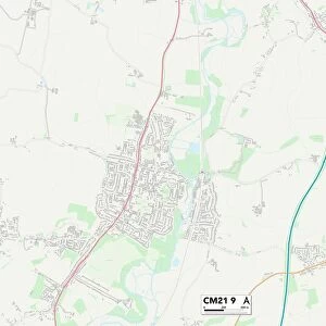 East Hertfordshire CM21 9 Map