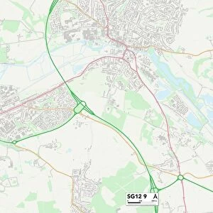East Hertfordshire SG12 9 Map