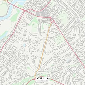 Elmbridge KT12 1 Map