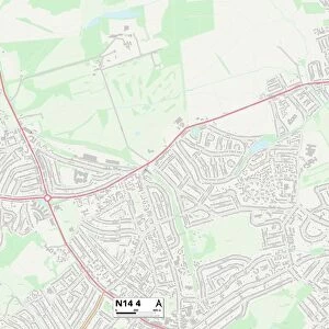 Enfield N14 4 Map