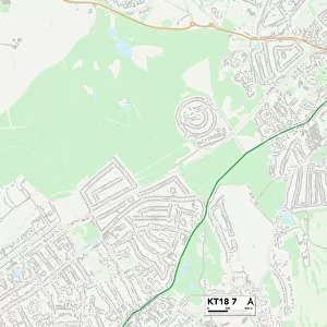 Epsom and Ewell KT18 7 Map