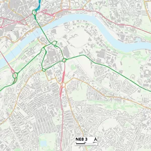 Gateshead NE8 3 Map