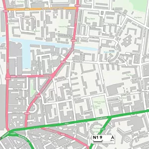 Hackney N1 9 Map