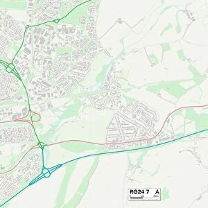 Hampshire RG24 7 Map