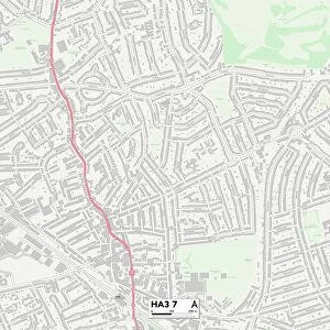 Harrow HA3 7 Map