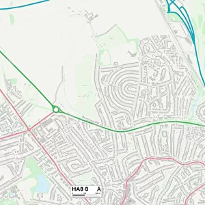 Harrow HA8 8 Map