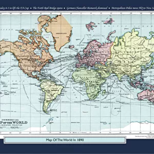 Historical World Events map 1890 UK version