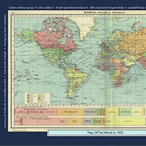 Historical World Events map 1935 UK version