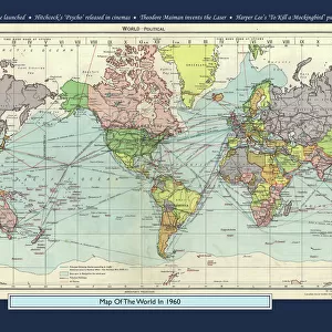 Historical World Events map 1960 US version