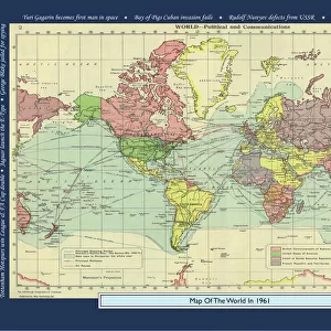 Historical World Events map 1961 UK version