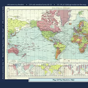 Historical World Events map 1963 US version