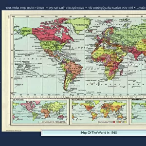 Historical World Events map 1965 US version