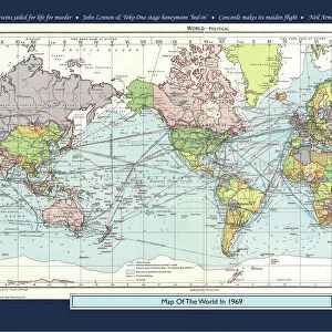 Historical World Events map 1969 UK version