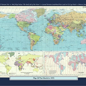 Historical World Events map 1973 UK version