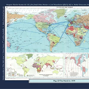 Historical World Events map 1979 UK version