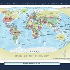Historical World Events map 2002 UK version