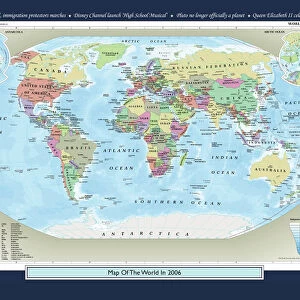 Historical World Events map 2006 US version