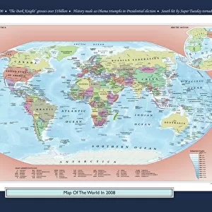 Historical World Events map 2008 US version