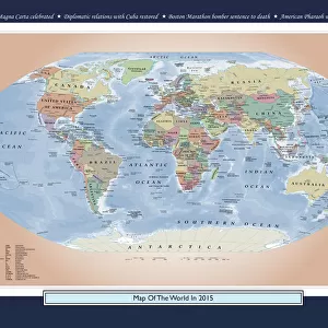 Historical World Events map 2015 US version