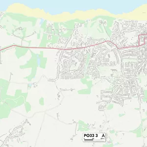 Isle of Wight PO33 3 Map