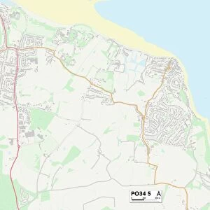 Isle of Wight PO34 5 Map