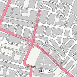 Manchester M2 4 Map