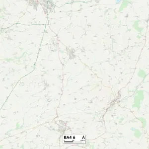 Mendip BA4 6 Map