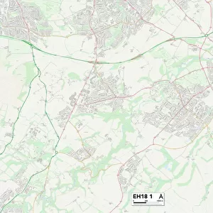 Midlothian EH18 1 Map