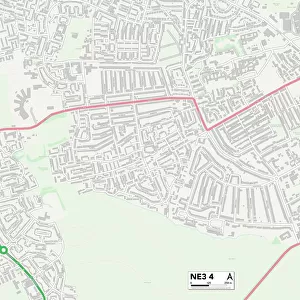Newcastle NE3 4 Map